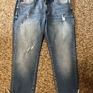 KanCan Blue Distressed Boyfriend Jeans